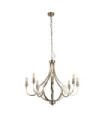 Lodge pendant light Mild steel Satin silver