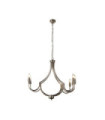 Lodge pendant light Mild steel Satin silver