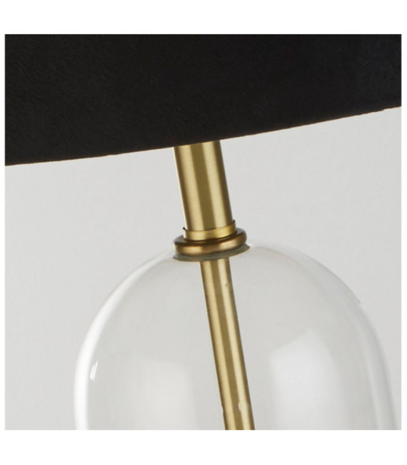 Lampada da tavolo Oxford Acciaio dolce, vetro Ottone