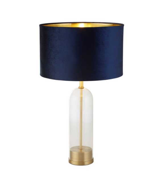 Oxford table lamp Mild steel, glass Brass