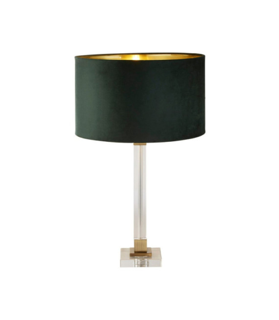 Scarborough Tischlampe, Weichstahl, Kristallmessing