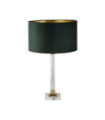 Scarborough Table Lamp Mild Steel, Crystal Brass