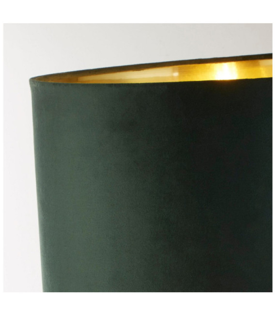 Lámpara de mesa Scarborough acero dulce, latón cristal