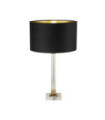 Scarborough Table Lamp Mild Steel, Crystal Brass