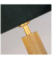 London Table Lamp Mild Steel, Brass Fabric
