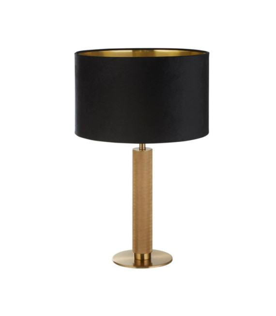 London Tischlampe, Weichstahl, Messingstoff