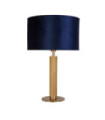 London Table Lamp Mild Steel, Brass Fabric