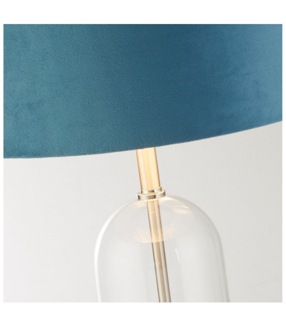 Lampe de table Oxford Acier doux,verre Nickel satiné