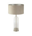 Lampe de table Oxford Acier doux,verre Nickel satiné