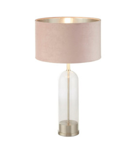 Lampe de table Oxford Acier doux,verre Nickel satiné