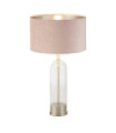 Lampe de table Oxford Acier doux,verre Nickel satiné