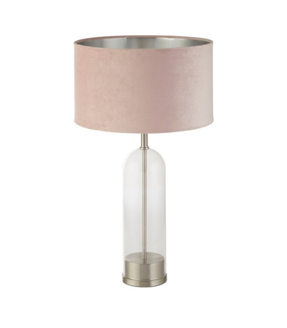 Lampe de table Oxford Acier doux,verre Nickel satiné