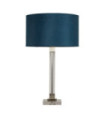 Scarborough table lamp Mild steel, crystal Satin nickel