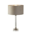 Scarborough table lamp Mild steel, crystal Satin nickel