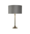 Scarborough table lamp Mild steel, crystal Satin nickel