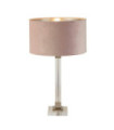 Scarborough Table Lamp Mild Steel, Crystal Brass