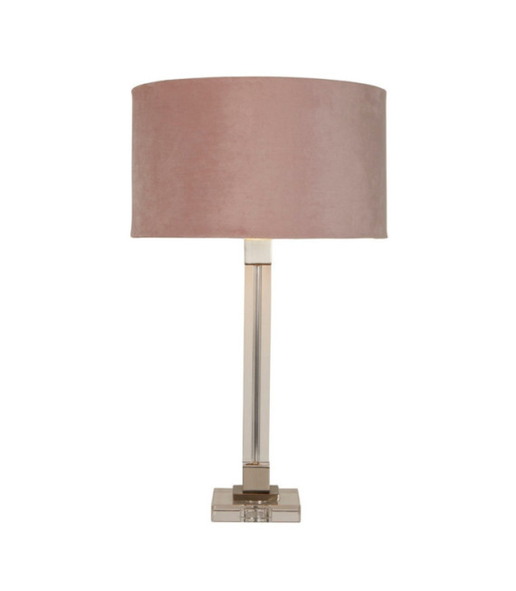 Scarborough Tischlampe, Weichstahl, Kristallmessing