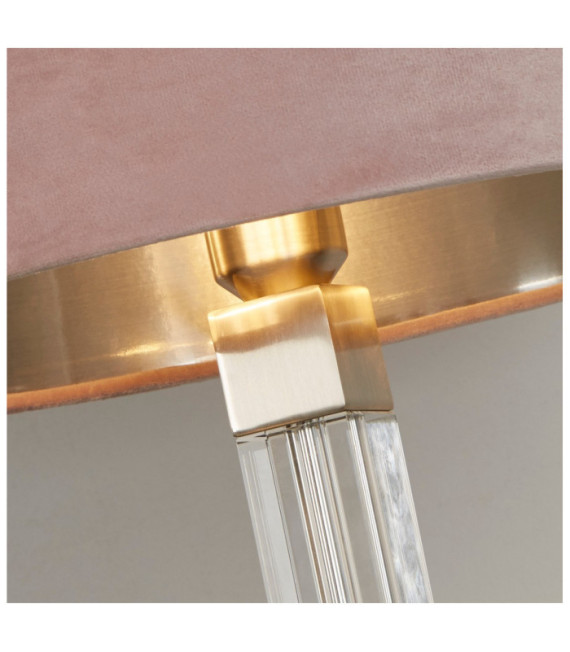 Lampe de table Scarborough Acier doux,cristal Laiton