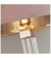 Scarborough Table Lamp Mild Steel, Crystal Brass
