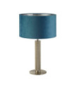 Lampe de table London Acier doux,tissu Argent satiné