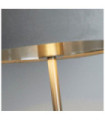 Finn table lamp Mild steel, satin nickel fabric