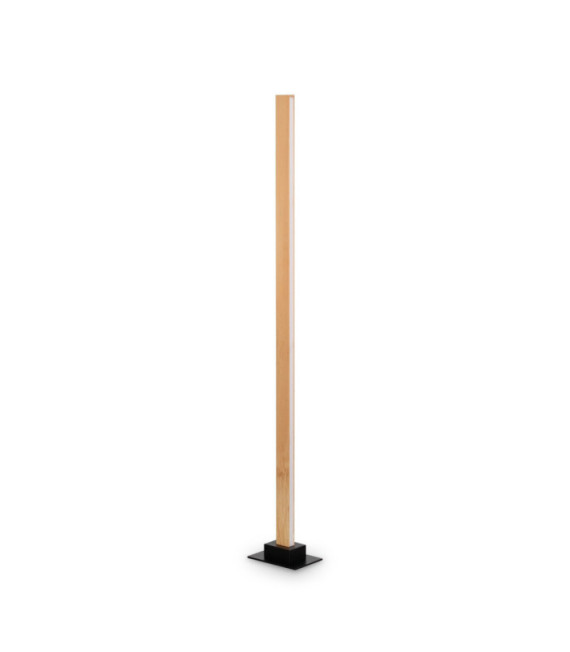 CRAFT LED-Stehleuchte Glas, Metall, Holz Helles Holz