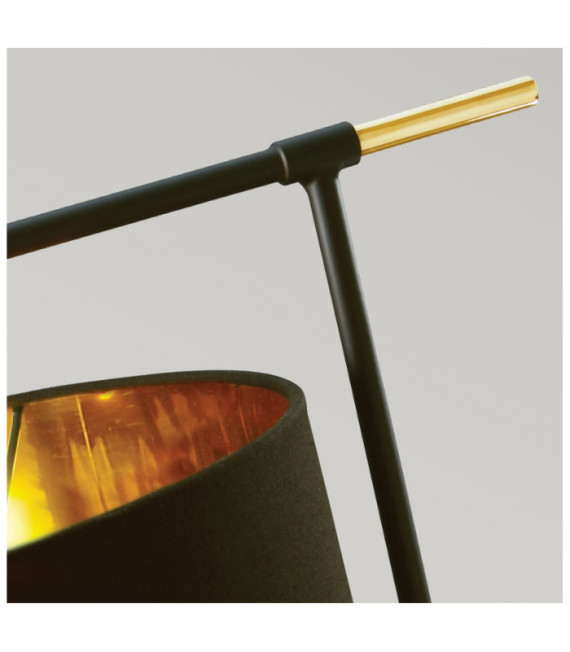 Lampe de table Balance Abat jour en acier Noir