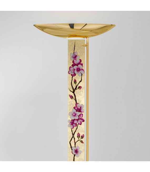 Lampadaire design DELPHI Or 24 Carats 4 ampoules