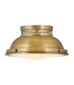 Plafonnier Amelia Diffuseur en acier,verre moulé Laiton Héritage