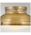 Plafonnier Amelia Diffuseur en acier,verre moulé Laiton Héritage