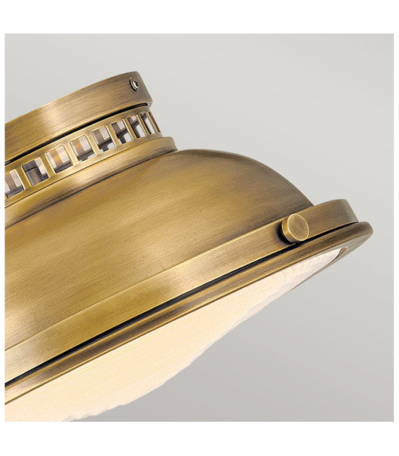 Ceiling light Amelia Diffuser in steel, molded glass Brass Heritage