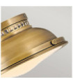 Ceiling light Amelia Diffuser in steel, molded glass Brass Heritage