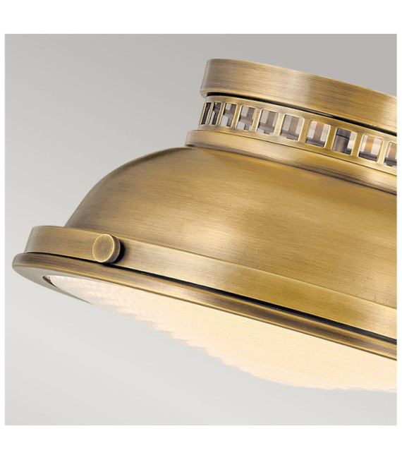 Deckenleuchte Amelia Diffusor aus Stahl, geformtes Glas Brass Heritage