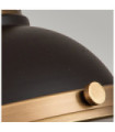 Plafonnier Amelia Diffuseur en acier,verre moulé Buckeye Bronze