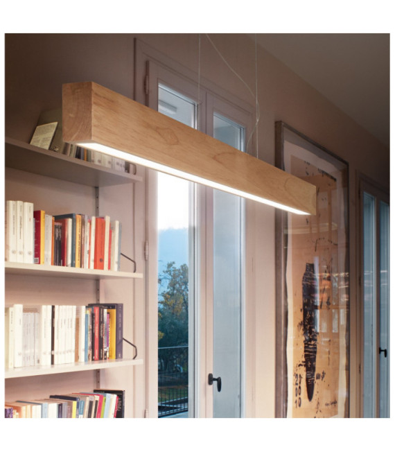 Suspension LED CRAFT Verre,Métal,Bois Bois clair