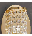 Applique murale design CHARLESTON Or 24 Carats 1 ampoule