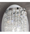 Applique murale design CHARLESTON chrome 1 ampoule