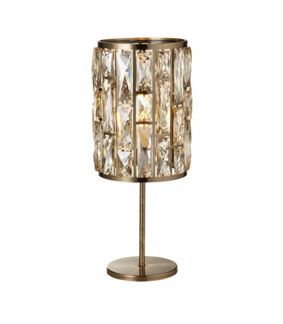 Lampada da tavolo Bijou Acciaio dolce, vetro Ottone anticato