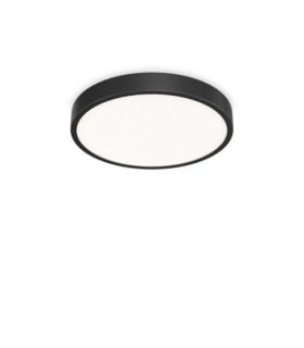 Plafoniera LED Ray in plastica nera