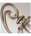 Kichler exterior wall light Aluminum, brass, transparent grained glass Burnished bronze