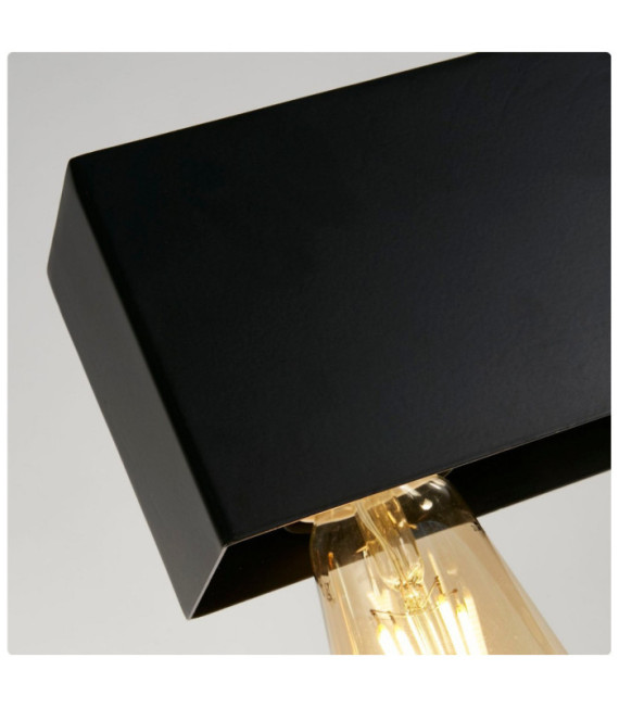 Piano-Pendelleuchte, Baustahl, Schwarz