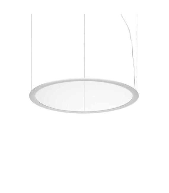Lámpara colgante LED Orbit metal blanco