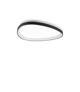Plafoniera LED Gemini Metallo, Plastica Nera