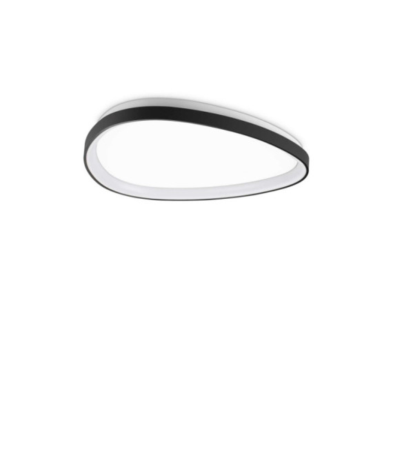 Lámpara de techo LED Gemini Metal, plástico negro