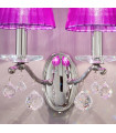 Applique murale classique CARMEN 2 chrome 2 ampoules