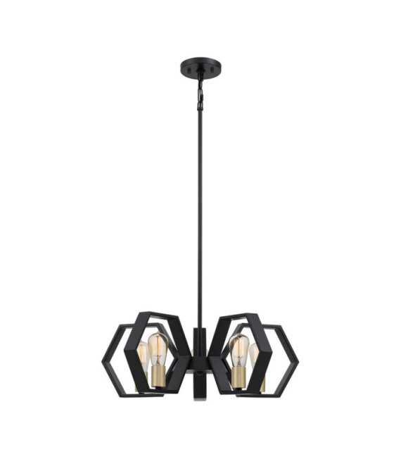 Suspension Quoizel Acier Terre noire