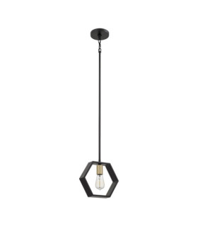 Suspension Quoizel Acier Terre noire