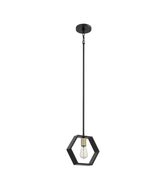 Suspension Quoizel Acier Terre noire