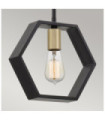Suspension Quoizel Acier Terre noire