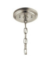 Suspension Kichler Acier,verre grainé transparent Gris antique vieilli